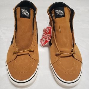 New VANS Sk8 Hi Wheat Suede Tan Sk8 Skate Shoes US Men's 8.0 Women's 9.5